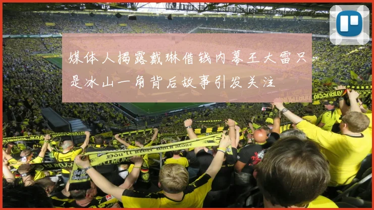 媒体人揭露戴琳借钱内幕王大雷只是冰山一角背后故事引发关注